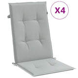 Cuscini da sedia Vidaxl 4 St High Back 120x50x4 cm Grigio chiaro