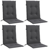 Vidaxl Chair cushions 4 pcs Low back 100x50x4 cm Fabric mixed anthracite