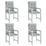 Cojines de silla Vidaxl 4 pcs Back 100x50x4 CM Fabric Gris