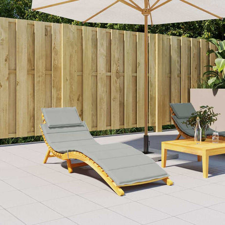 Vidaxx Liegekissen 186x58x4 cm Stoff hellgrau gemischt