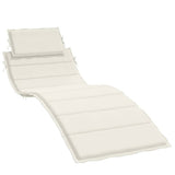 Vidaxx Liegekissen 186x58x4 cm Stoff, cremefarben gemischt
