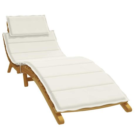 Vidaxx Liegekissen 186x58x4 cm Stoff, cremefarben gemischt