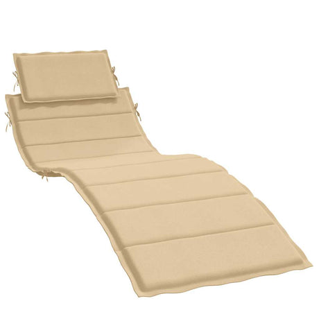 Vidaxx Liegekissen 186x58x4 cm Stoff beige meliert