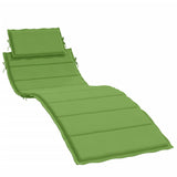 Vidaxl Lounger blazina 186x58x3 cm tkanina mešano zeleno