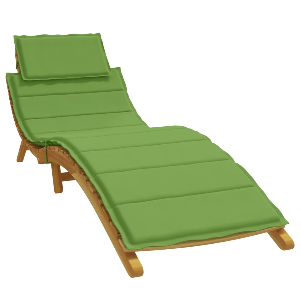 Vidaxl Lounger poduszka 186x58x3 cm mieszana zielona tkanina