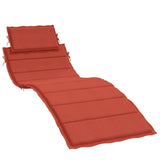 Vidaxl Lounge -Kissen 186x58x3 cm Stoff gemischt rot