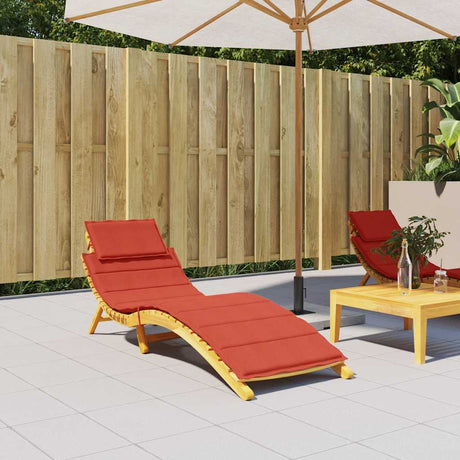 Vidaxx Liegekissen 186x58x3 cm Stoff rot gemischt
