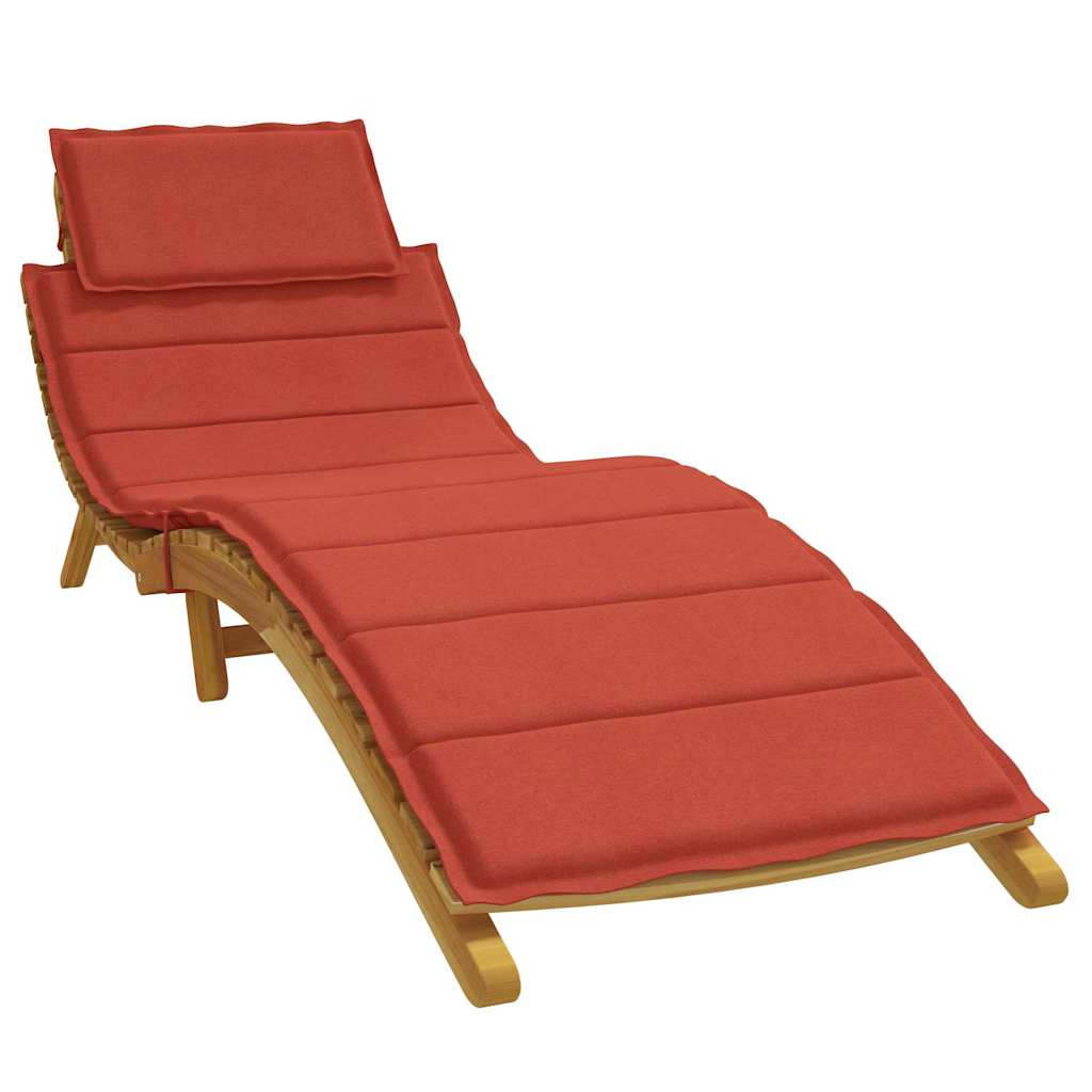 Vidaxx Liegekissen 186x58x3 cm Stoff rot gemischt