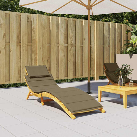 Vidaxx Liegekissen 186x58x3 cm Stoff Taupe meliert