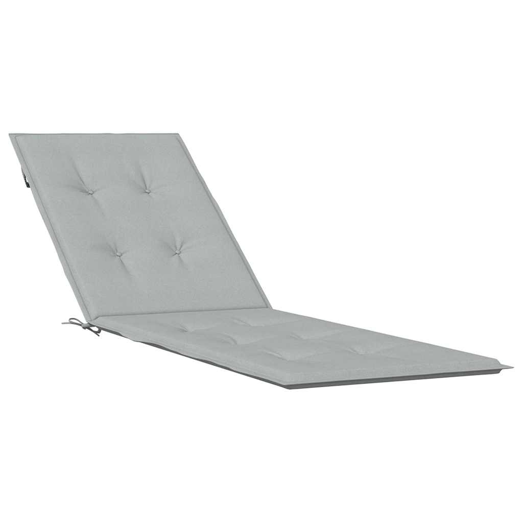 Vidaxx Terrassenstuhlauflage (75+105)x50x3 cm Stoff melange hellgrau