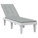 Vidaxx Terrassenstuhlauflage (75+105)x50x3 cm Stoff melange hellgrau