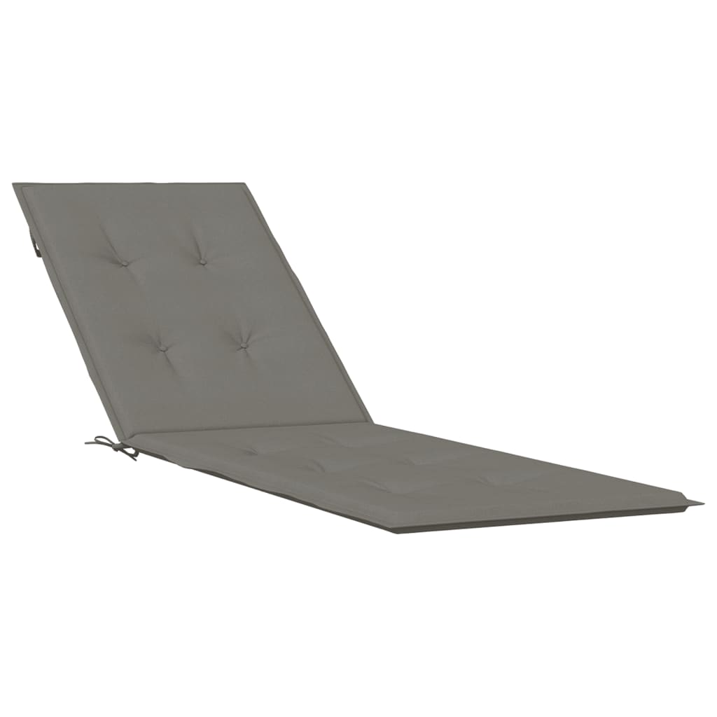 Coussin de chaise de patio vidaxl (75 + 105) tissu x50x3 cm gris foncé mélangé