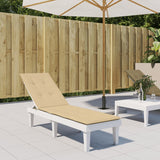 Vidaxl Patio Stol Pushion (75+105) X50x3 cm stof Blandet beige