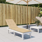 Vidaxx Terrassenstuhlauflage (75+105) x 50 x 4 cm Stoff beige meliert