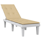 Vidaxl Patio Stol Pushion (75+105) X50x3 cm stof Blandet beige