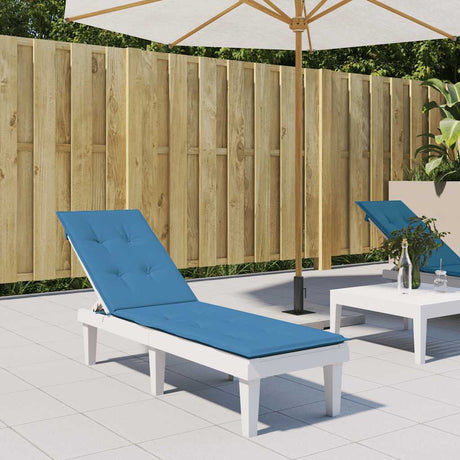 Vidaxx Terrassenstuhlauflage (75+105) x 50 x 4 cm Stoff blau meliert