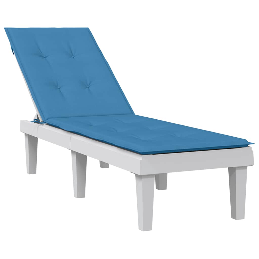 Vidaxx Terrassenstuhlauflage (75+105) x 50 x 4 cm Stoff blau meliert