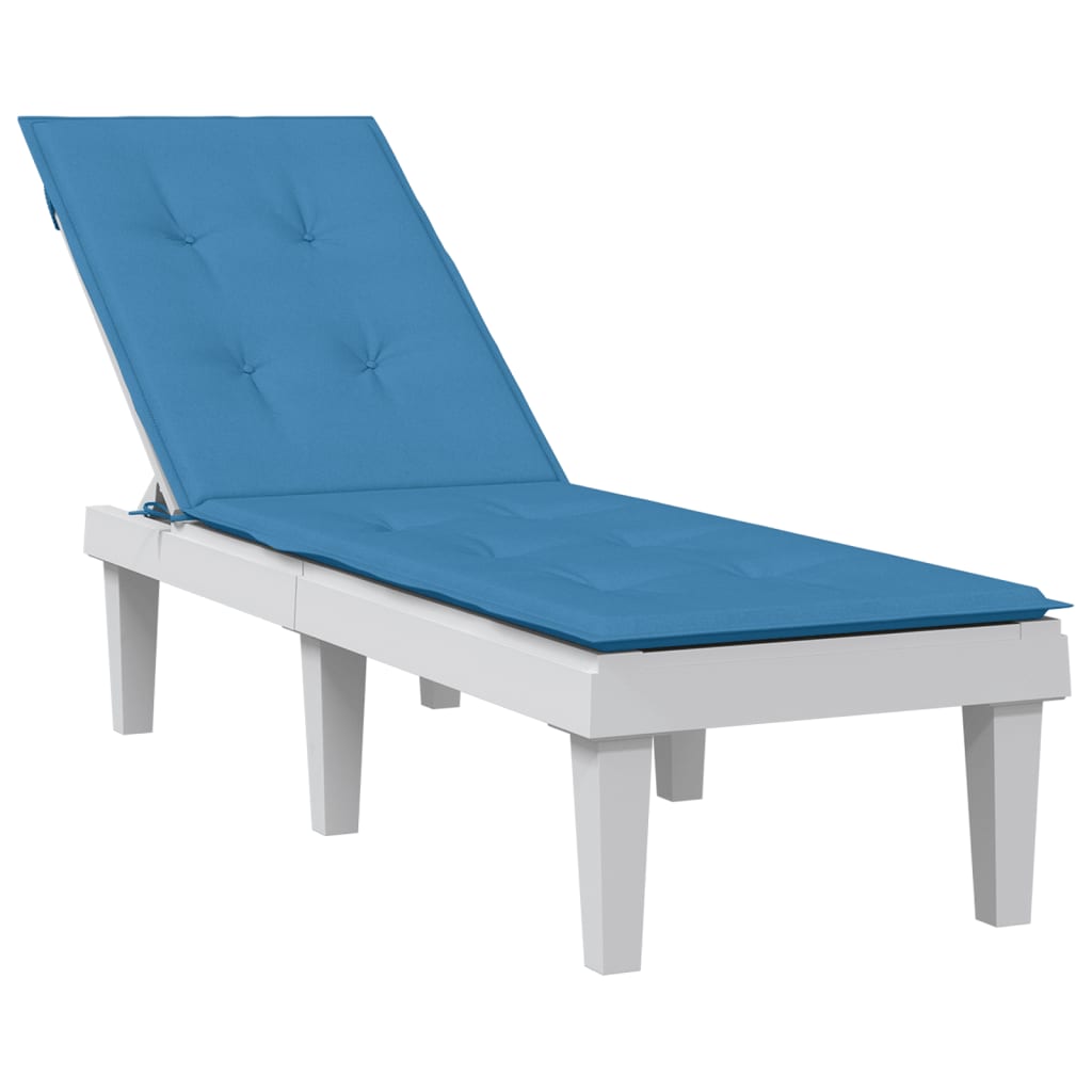 Vidaxl Patio Chair Cushion (75+105) x50x3 cm stoff Mixed Blue