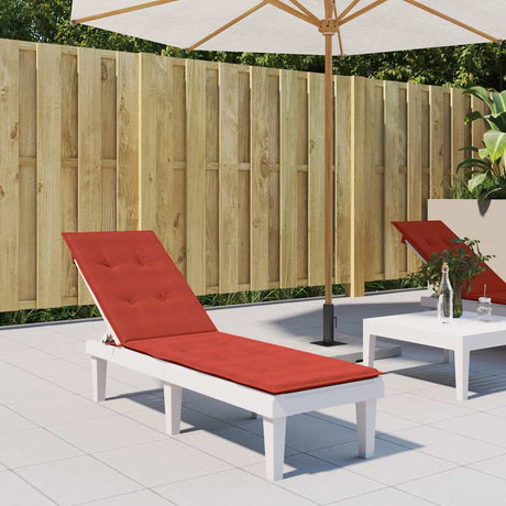 Vidaxx Terrassenstuhlauflage (75+105) x 50 x 4 cm Stoff rot gemischt