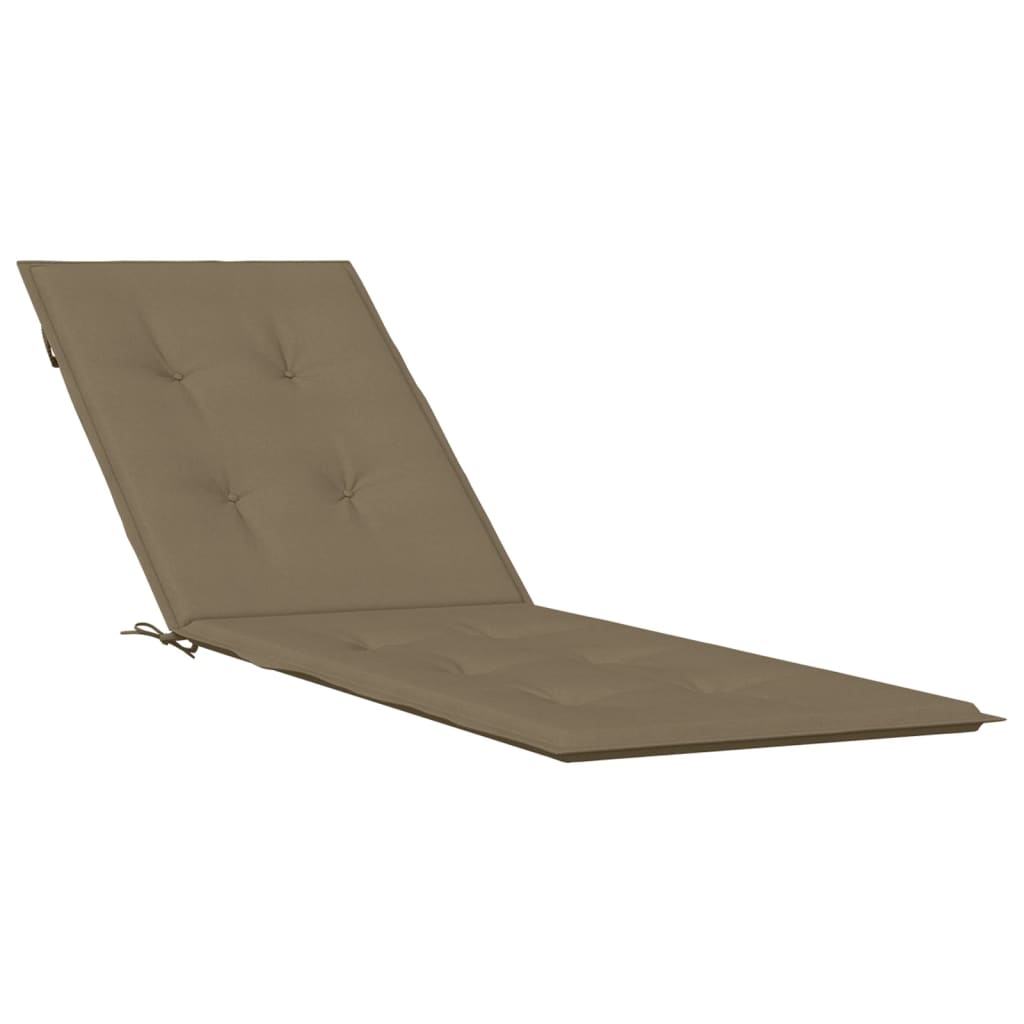 Coussin de chaise de patio vidaxl (75 + 105) Taupe mixte tissu x50x3 cm