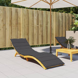 Vidaxl Lounger Rushion 200x50x4 cm tkanina mieszana antracytowa antracyt