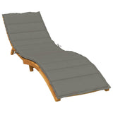 Vidaxl Lounger Cushion 200x50x4 CM Tyg Mixed Dark Grey