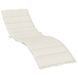 Vidaxl Lounger Cushion 200x50x4 cm stof Blandet fløde -farvet