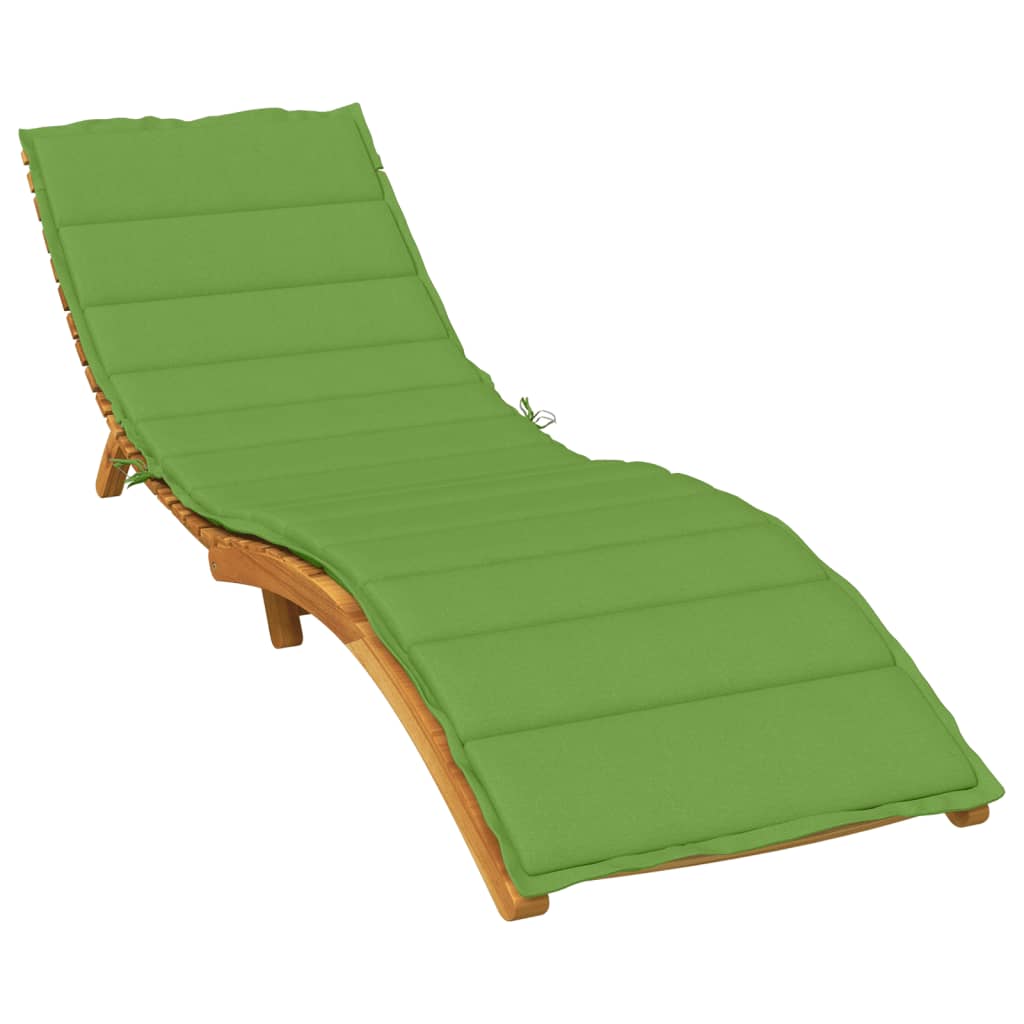 Vidaxl Lounger Cushion 200x50x4 cm stof blandet grønt