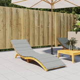 Vidaxl Lounger Kissen 200x60x4 cm Stoff gemischt hellgrau