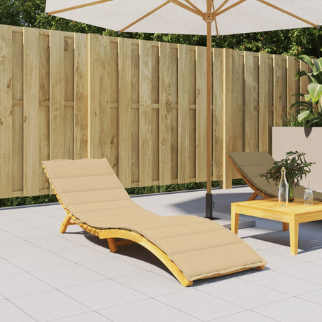 Vidaxx Liegekissen 200x60x4 cm Stoff beige meliert