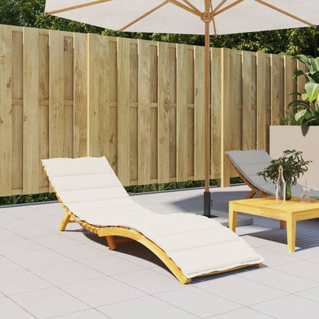 Vidaxx Liegekissen 200x70x4 cm Stoff, cremefarben gemischt