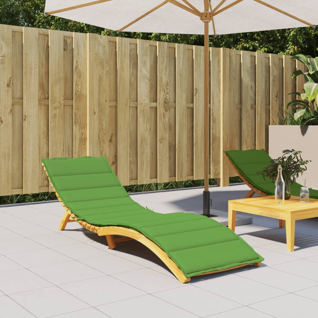 Vidaxl Lounger Kissen 200x70x4 cm Stoff gemischt grün