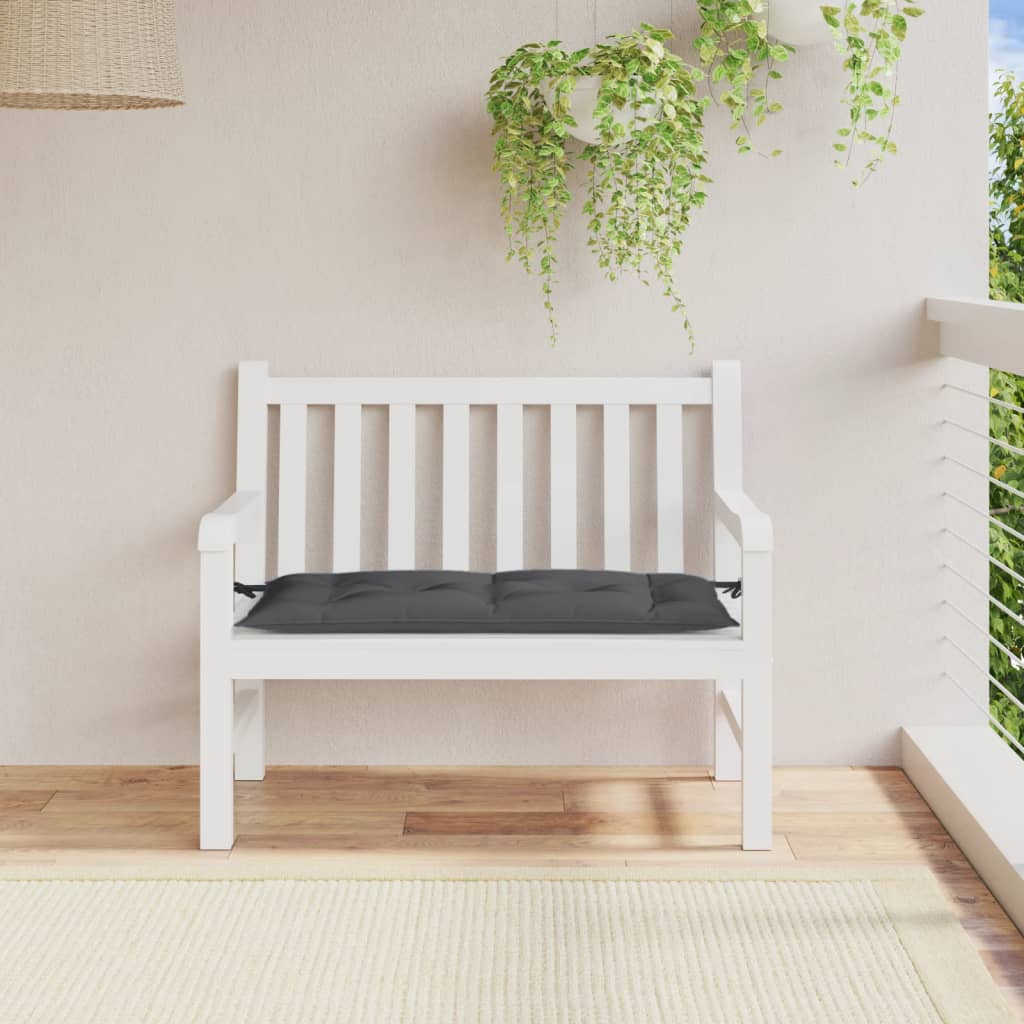 VIDAXL Garden Bench blazina 100x50x7 cm tkanina mešana antracit -barva