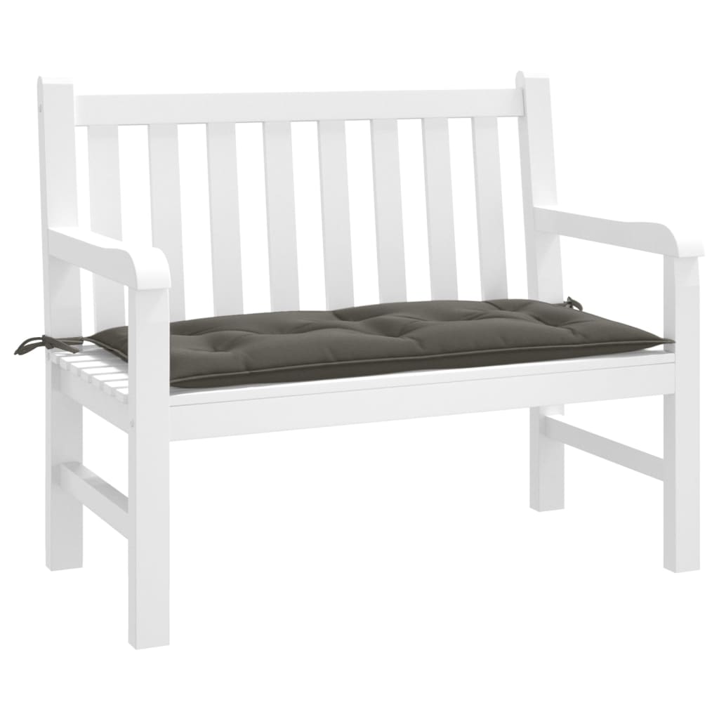 VidaXL Gartenbankauflage 100x50x7 cm Stoff, dunkelgrau gemischt