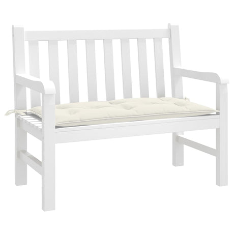 VidaXL Gartenbankauflage 100x50x7 cm Stoff gemischt creme
