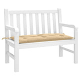 VidaXL Gartenbankauflage 100x50x7 cm Stoff beige gemischt