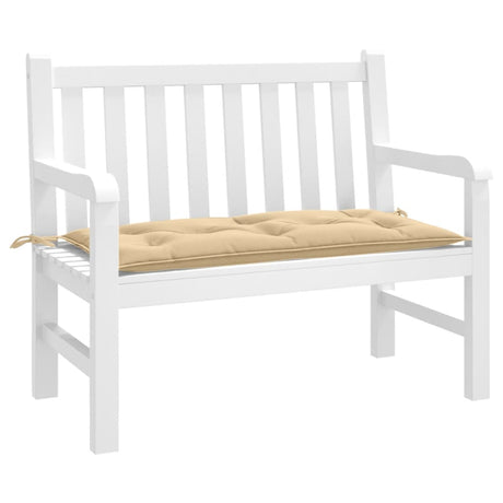 VidaXL Gartenbankauflage 100x50x7 cm Stoff beige gemischt
