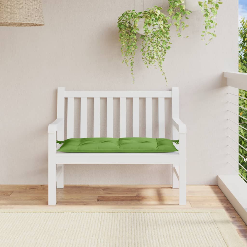 VidaXL Gartenbankauflage 100x50x7 cm Stoff grün gemischt