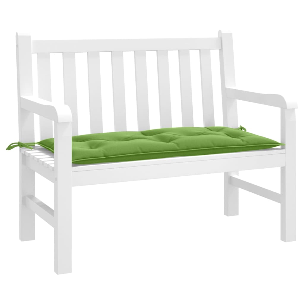 Vidaxl Garden Bench Kissen 100x50x7 cm Stoff gemischt grün