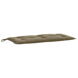 Vidaxl Garden Banc Cushion 100x50x7 cm tissu mélangé taupe