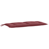 Vidaxl Gartenbank Kissen 100x50x7 cm Stoff gemischt Wein rot