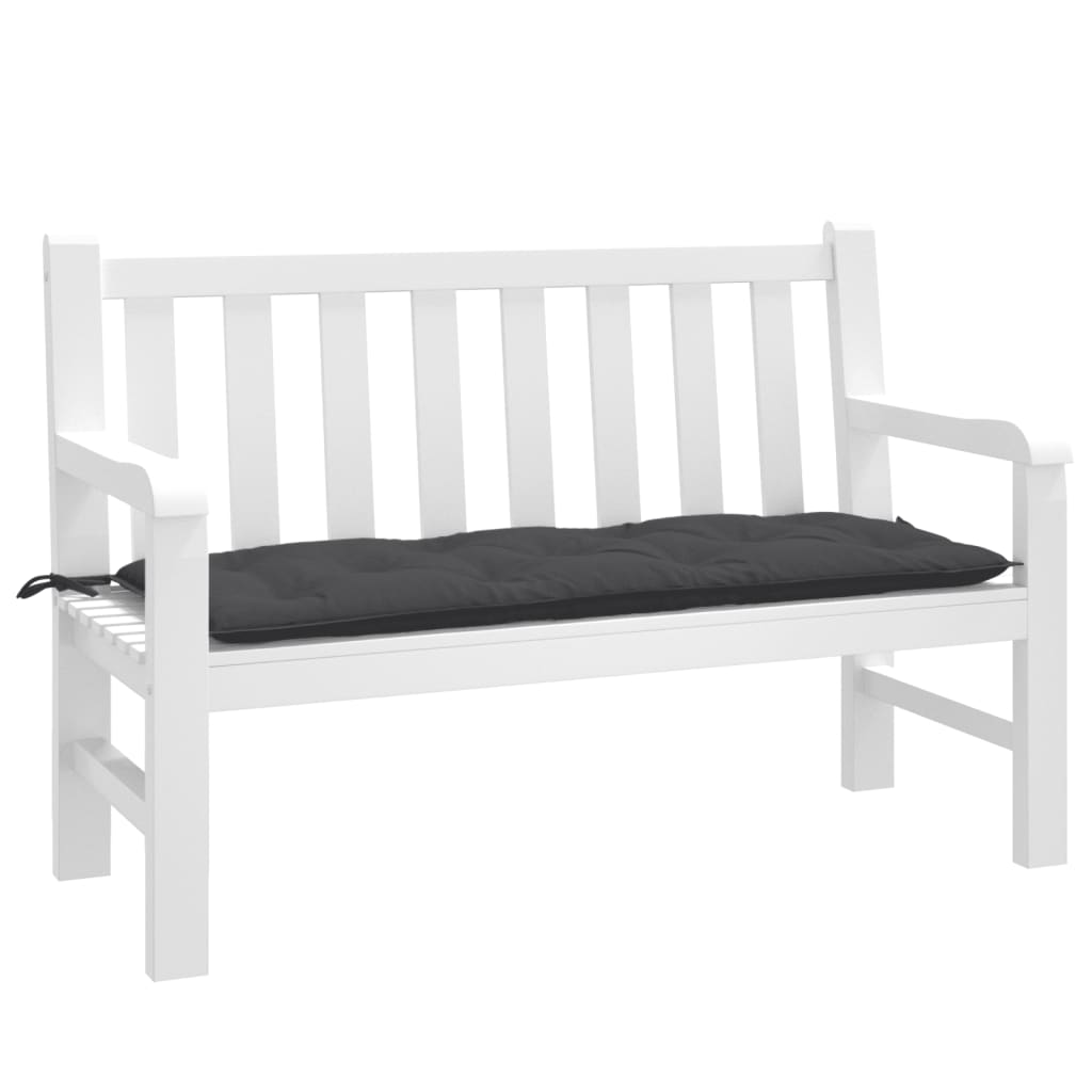 Vidaxl Garden Bench Kissen 120x50x7 cm Stoff gemischt Anthrazit -geläutet