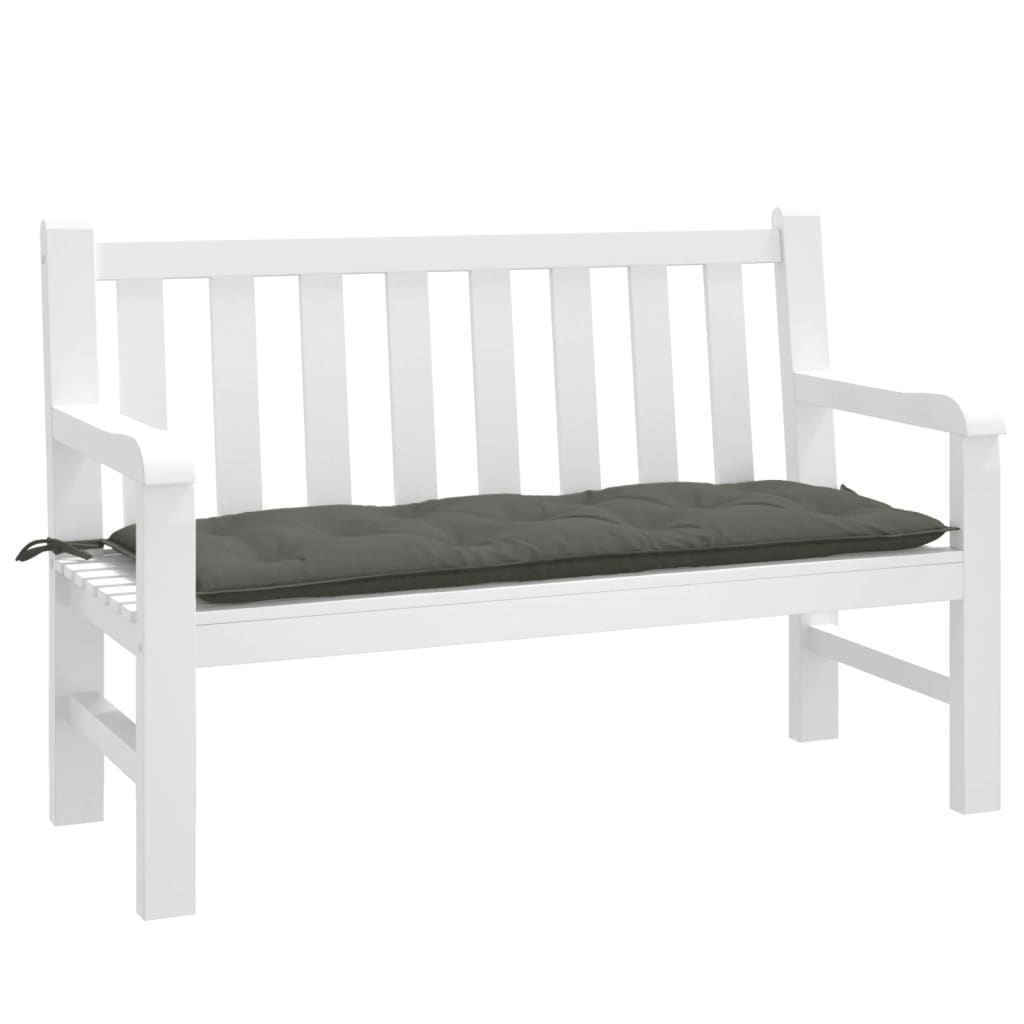 Vidaxl Garden Bench Cushion 120x50x7 CM Fabric Mezcla Gray