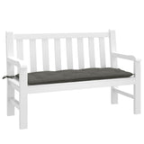 VIDAXL Garden Bench Blaža 120x50x7 cm tkanina mešana temno siva