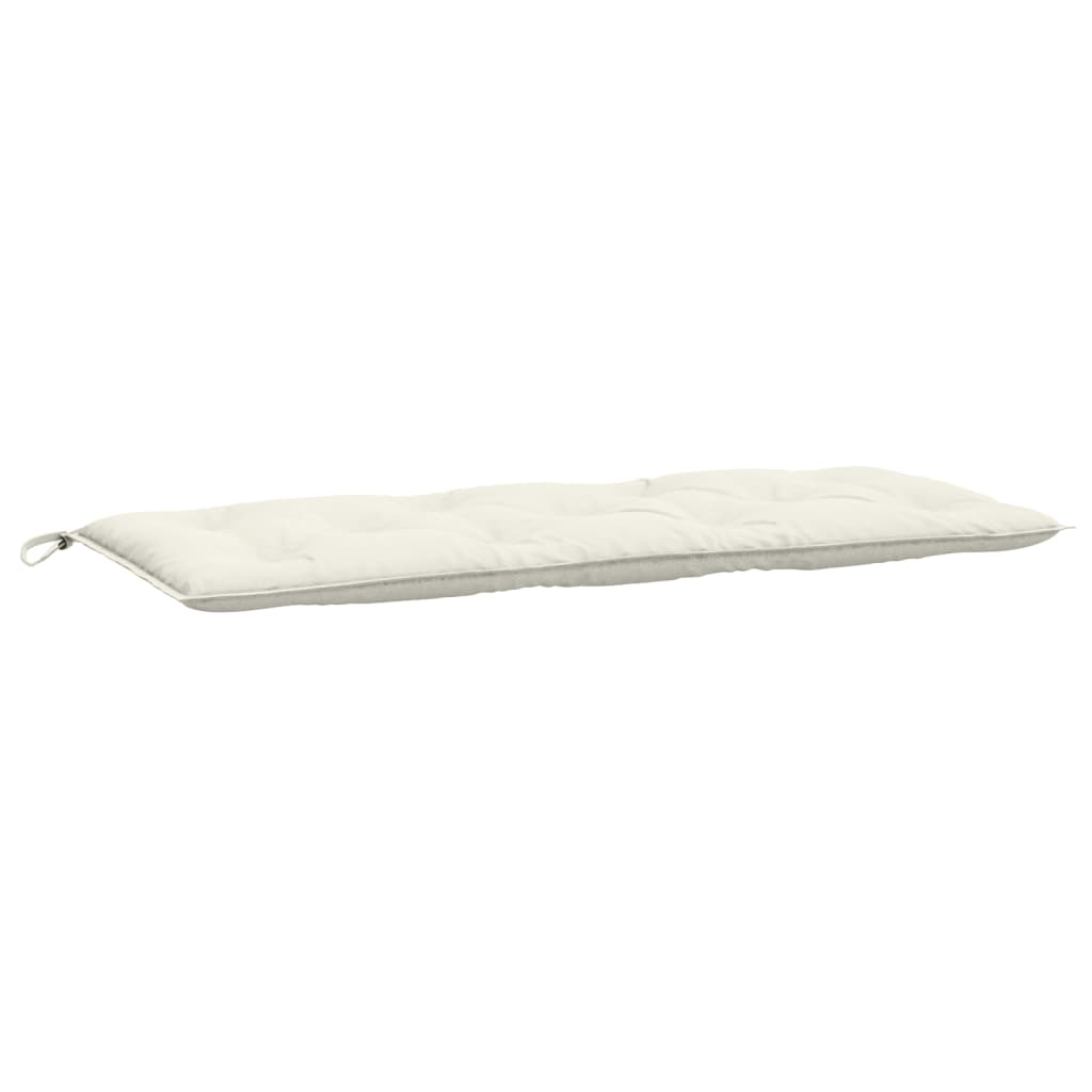 VidaXL Gartenbankauflage 120x50x7 cm Stoff gemischt creme