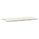 VidaXL Gartenbankauflage 120x50x7 cm Stoff gemischt creme