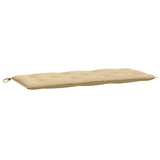 VidaXL Gartenbankauflage 120x50x7 cm Stoff beige gemischt