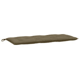 Vidaxl Garden Bench Kissen 120x50x7 cm Stoff gemischt Taupe