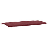 VidaXL Gartenbankauflage 120x50x7 cm Stoff weinrot gemischt