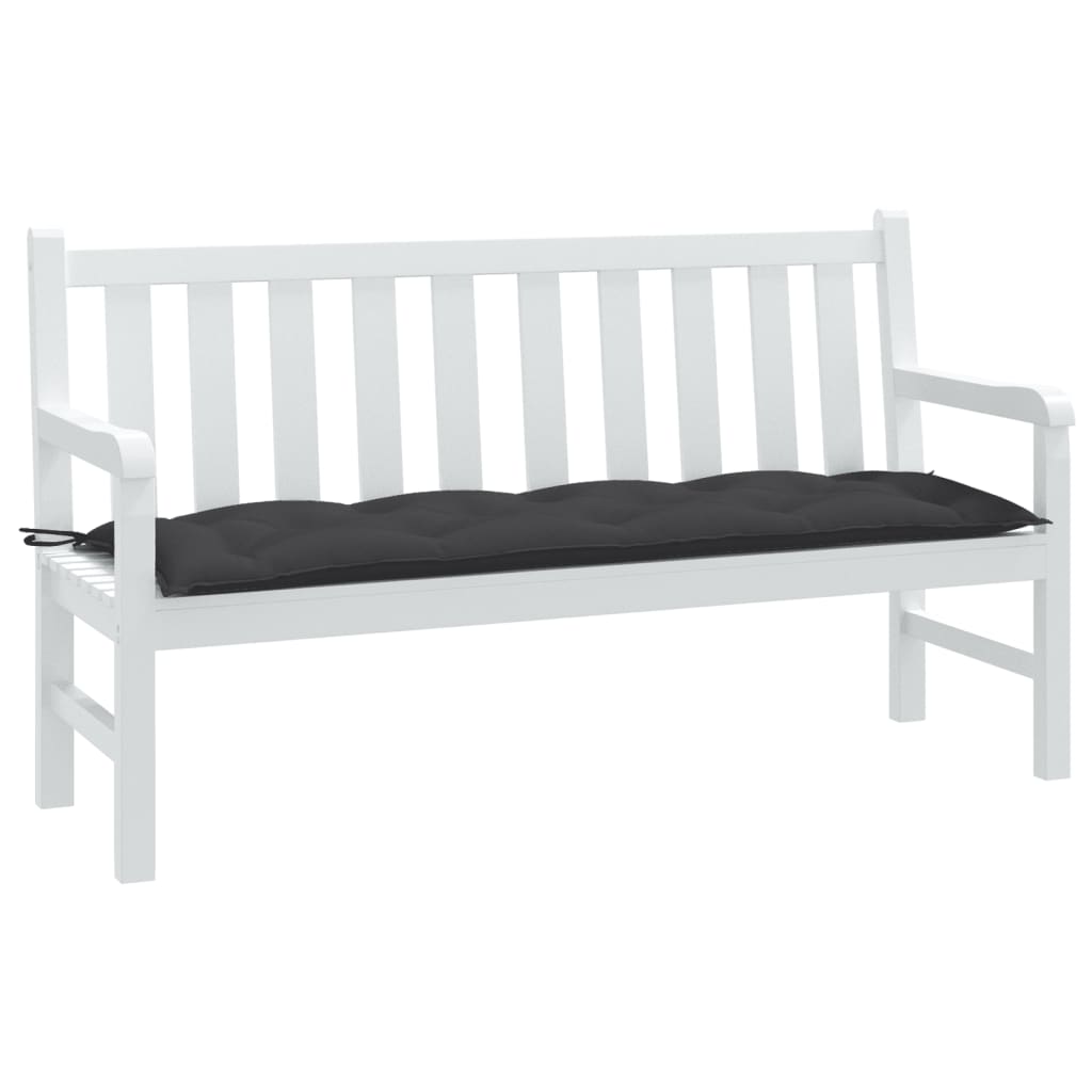 VIDAXL Garden Bench blazina 150x50x7 cm tkanina mešana antracit -barvana